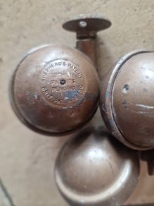 4 Vintage Shepherd's Patent Ball Castors