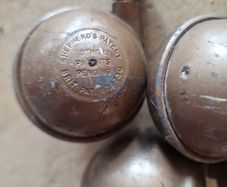 4 Vintage Shepherd's Patent Ball Castors