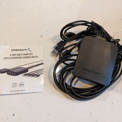 Sabrent 4-Port USB 2.0 Sharing Switch (Share Mouse/Keyboard across 4 PCs)