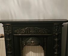 cast iron fire surround 43inches height 45 inches width