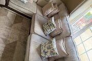 Fabulous, great condition beige L shape sofa