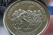 American Declaration of Independence 1776 coin stamp cover
