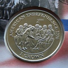 American Declaration of Independence 1776 coin stamp cover