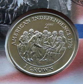 American Declaration of Independence 1776 coin stamp cover