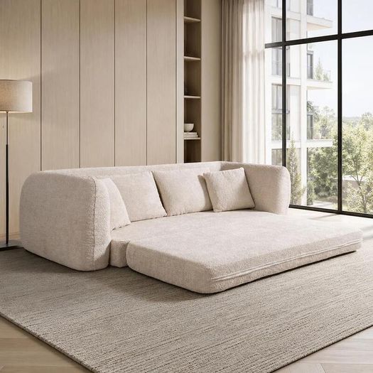 Softy compressed Pull Out Sofa Bed - Beige