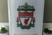 Liverpool FC Laser Cut &amp; Engraved Framed Picture