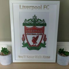 Liverpool FC Laser Cut & Engraved Framed Picture