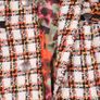 Next Orange White Tweed Jacket Boucle Blazer 10UK/38EU Image 3