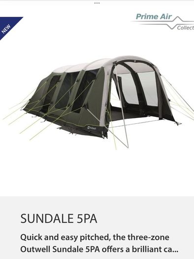 Outwell Air Beam and Pole Tents @ Jonscamping