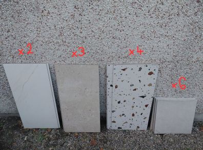Tiles - leftover tiles - 60x60 & 120x60