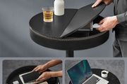 Bar Table Height Adjustable with storage