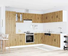 14 Piece Kitchen Cabinet Set Artisan Oak