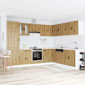 14 Piece Kitchen Cabinet Set Artisan Oak
