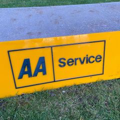 Old AA Service Sign