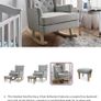 Cot Bed with mattress + Rocking Chair Image 3