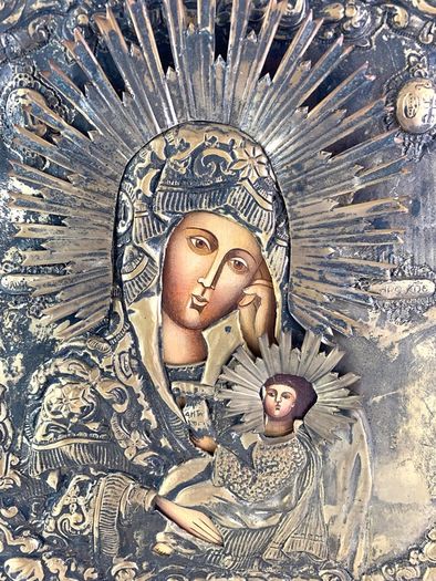Vintage Virgin Mary of Kazan Icon