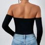 New Off Shoulder Slim Fit Bodysuit Image 3
