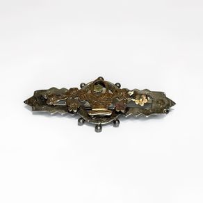 Antique Sterling silver sweetheart brooch