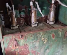 vintage castrol oil cabinet
