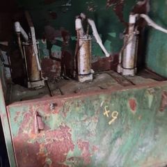 vintage castrol oil cabinet
