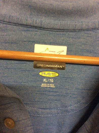 Greg Norman Golf Long Sleeve Polo Shirt Size XL