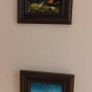 Folk Art Original Naive Vintage Art Reverse Glass Image 6