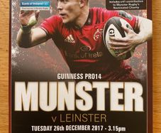 2017 Munster v Leinster - Guinness PRO 14 Programme