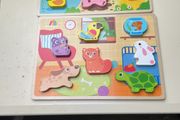 Wooden animal puzzles x 2
