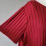 Shein burgundy ribbed top, Size 3XL / UK22 Image 2
