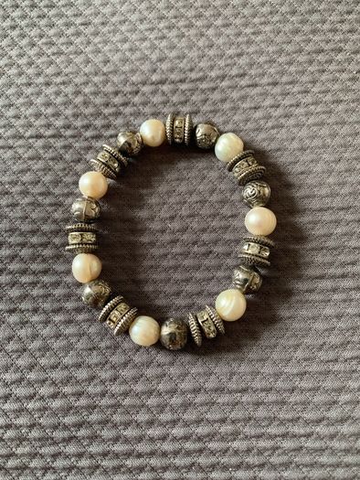 Silver Pearl Bracelet