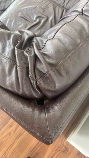 Brown Leather Corner Sofa