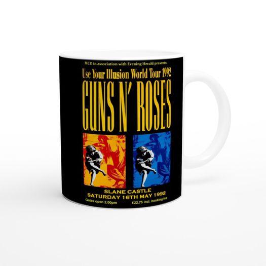 Guns n Roses Slane Castle 1992 Ceramic 11oz mug
