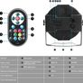 36 RGB LED Sound Activated Disco Lights, 72W Par Light Strobe Lights with Remote Control 7 Modes Disco Light DJ Light for Indoor Outdoor Party Wedding Club Bars Show Halloween Light (FREE SHIPPING) Image 6