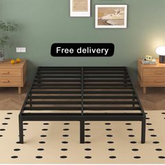 King Size Bed Frame 30.5 cm High with Rounded Corner Legs