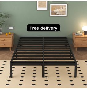 King Size Bed Frame 30.5 cm High with Rounded Corner Legs