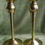 Vintage Solid Brass Pair of Candlestick Holders Image 6
