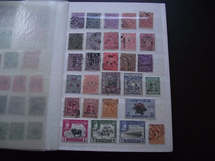A nice collection of Stamps from India, presented in the album