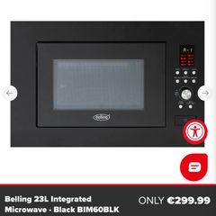Belling Microwave integrated