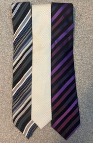 3 silk ties