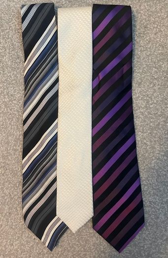 3 silk ties