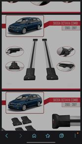 Roof bars Octavia combi/NEW