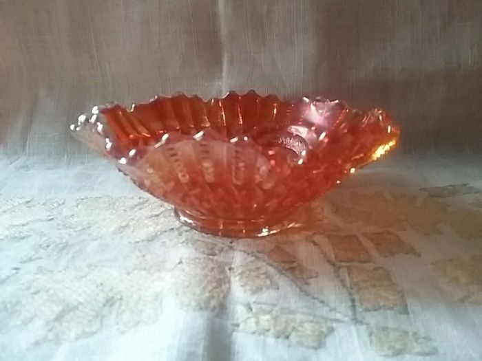 Three Pieces  Carnival Glass Dishes