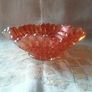 Three Pieces  Carnival Glass Dishes Image 7