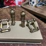 Vintage miniature brass/pewter cannon figurines Image 4