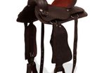 Western Saddle, Headstall&Breast Collar Real Leather 17