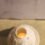Nordic Lights porcelain tea light holder dome featuring a cat or dog theme. Image 6