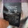 dress next size 10 empire neckline grey patterned dress Image 6