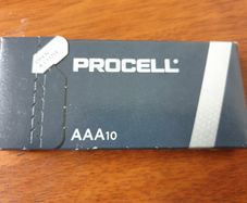 AAA batteries procell duracell pack