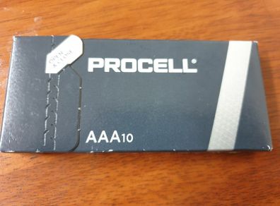 AAA batteries procell duracell pack