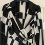 River Island Black & White Checkered Print Top Image 7